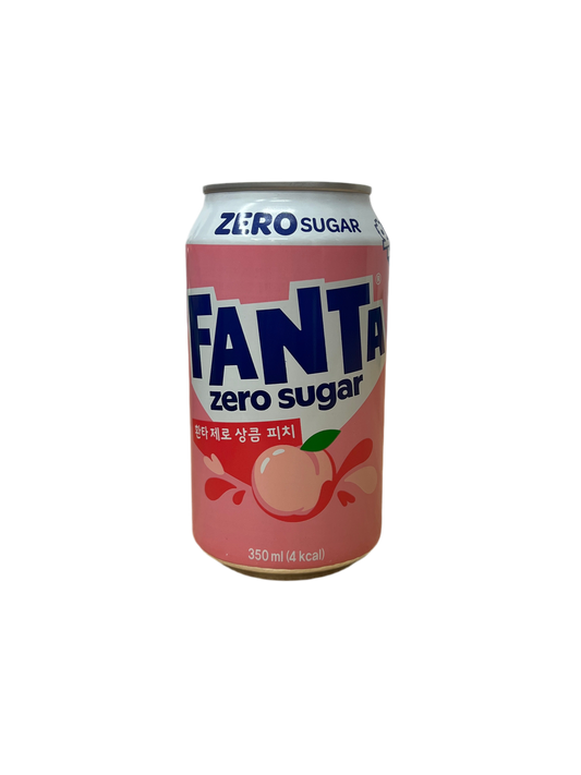 Fanta Zero White Peach Korea 350ml