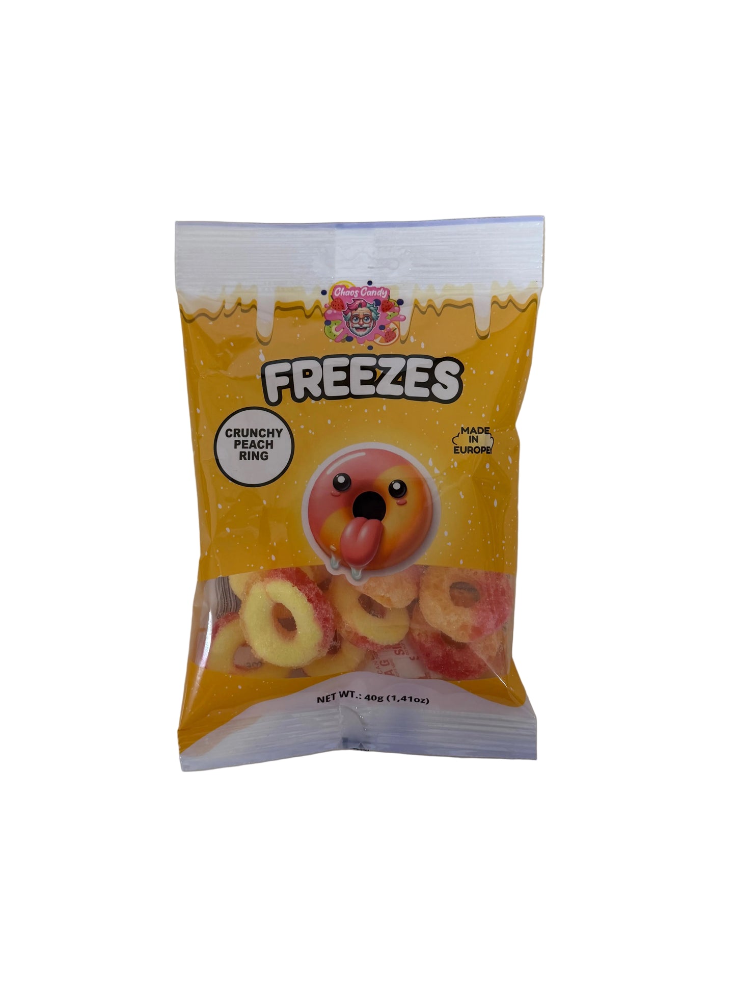Chaos Candy Freeze Dried Crunchy Peach Ring 40g