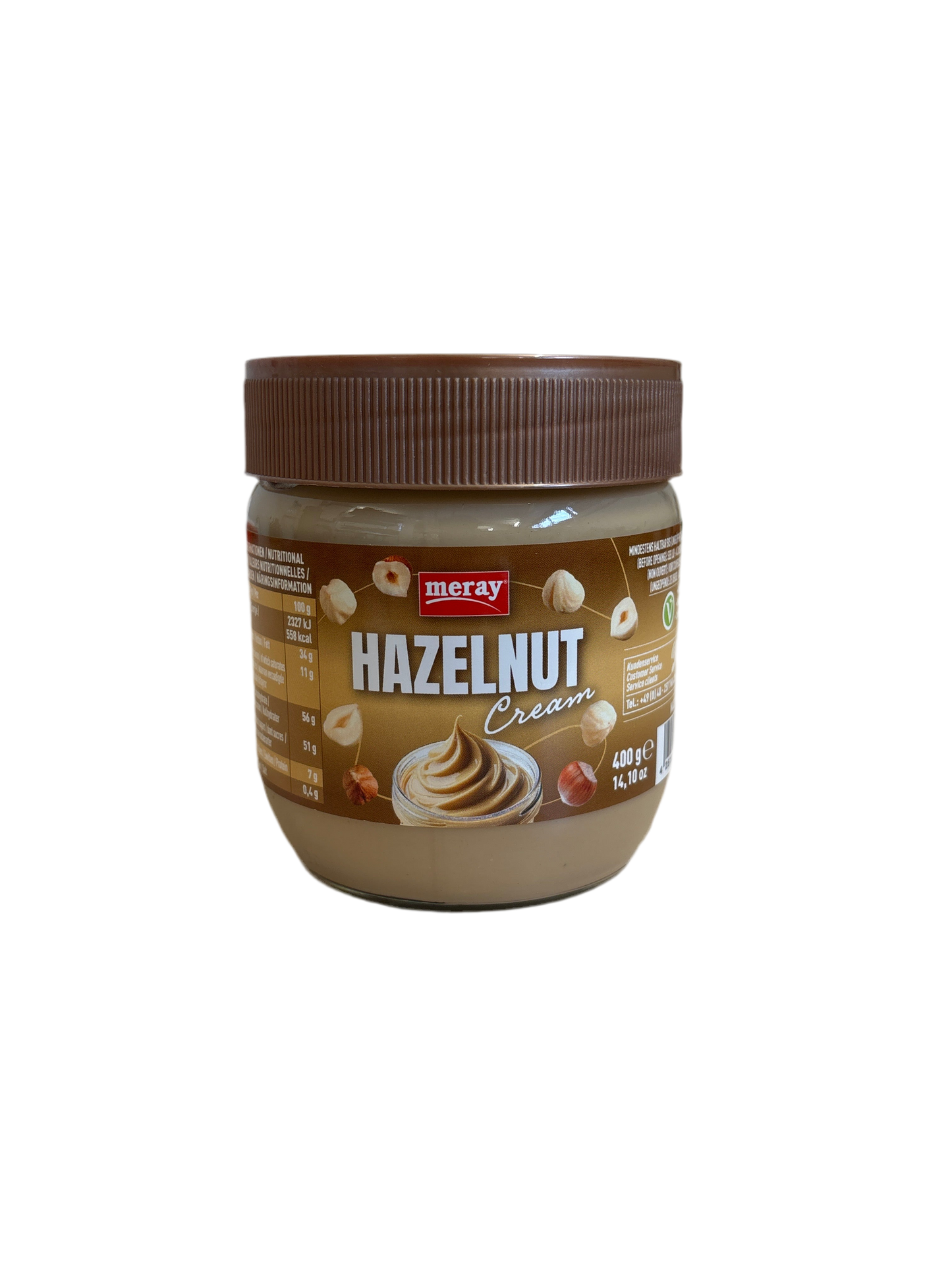 Meray Haselnusscreme 400g MHD 01.01.2026