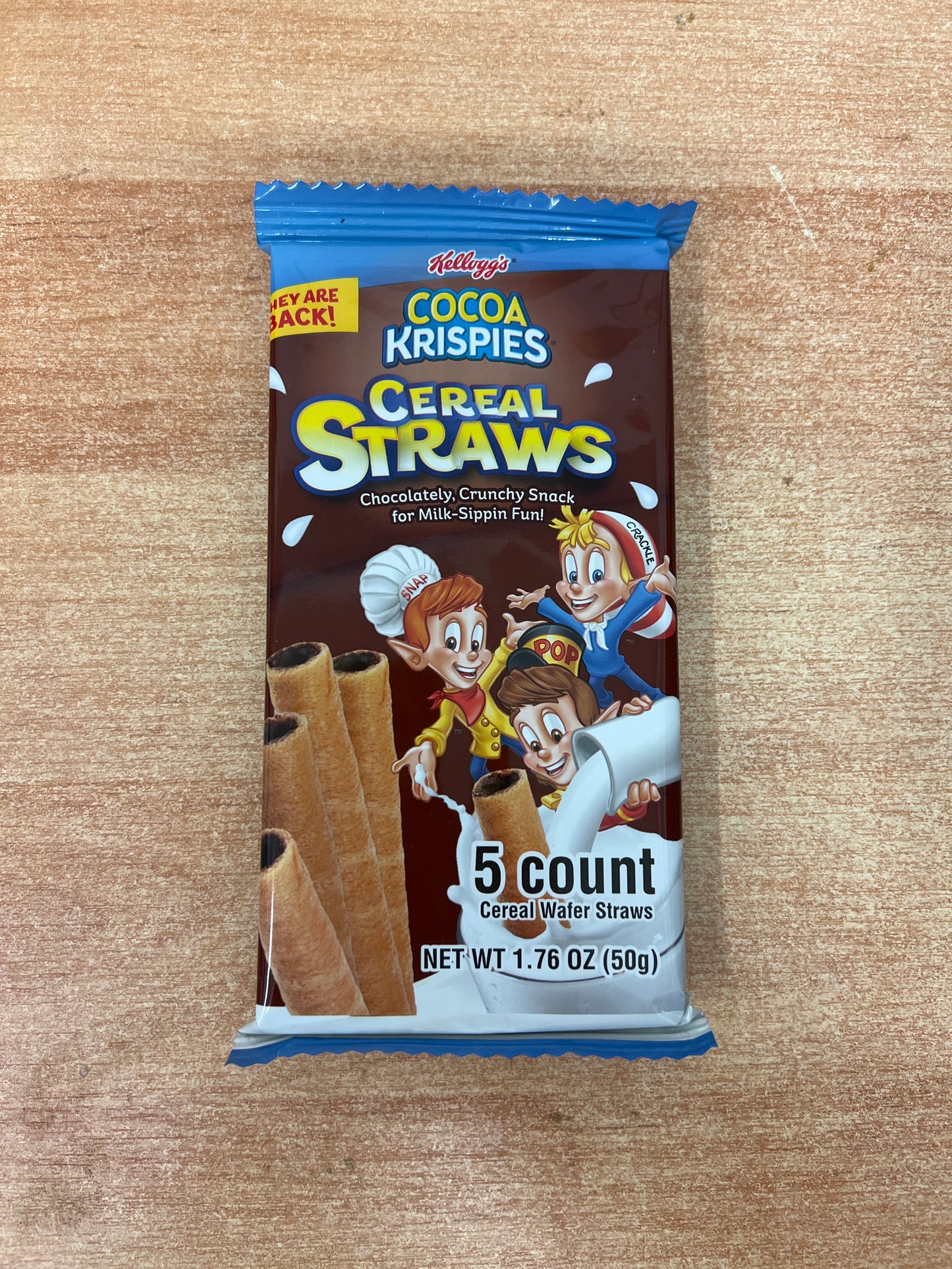 Rice Krispies Cocoa Cereal Straws 50g MHD 01.03.2025