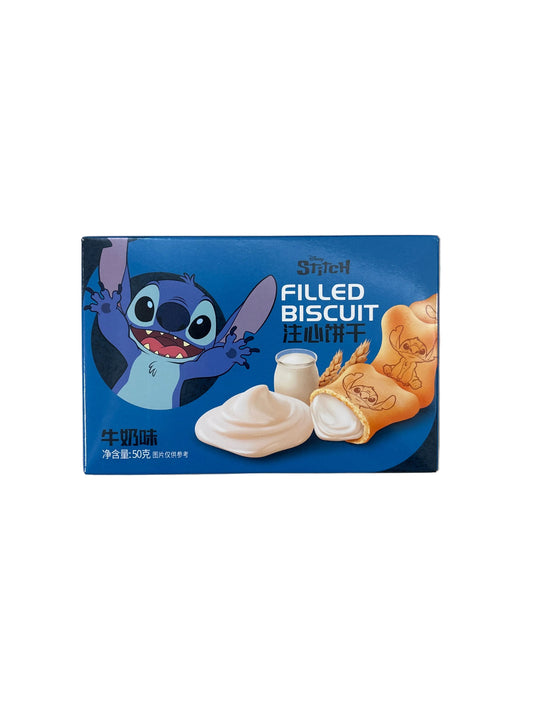 Disney Stitch Filled Biscuit Milk Asia 50g