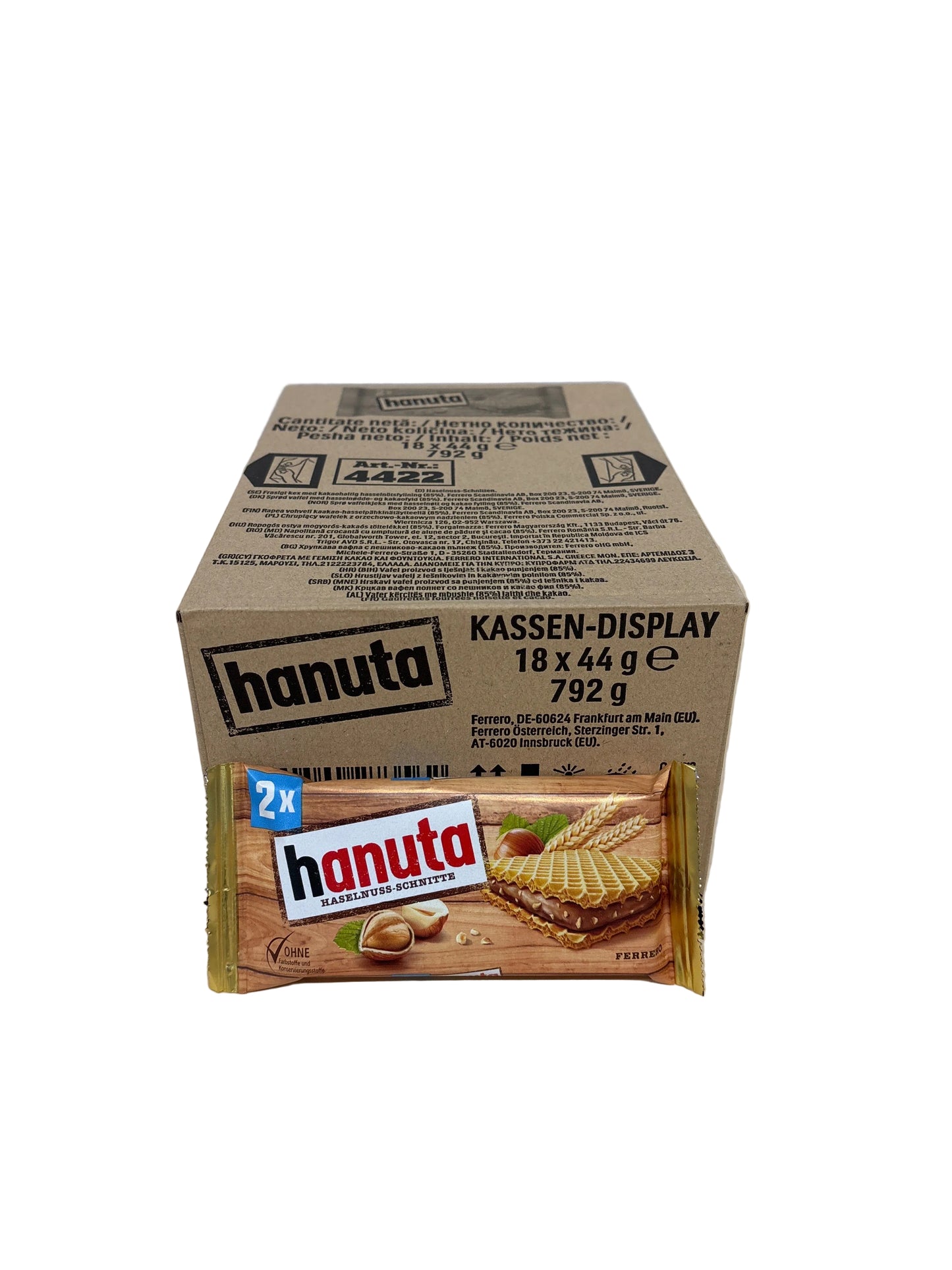 Hanuta 2er Pack Karton 18x44g