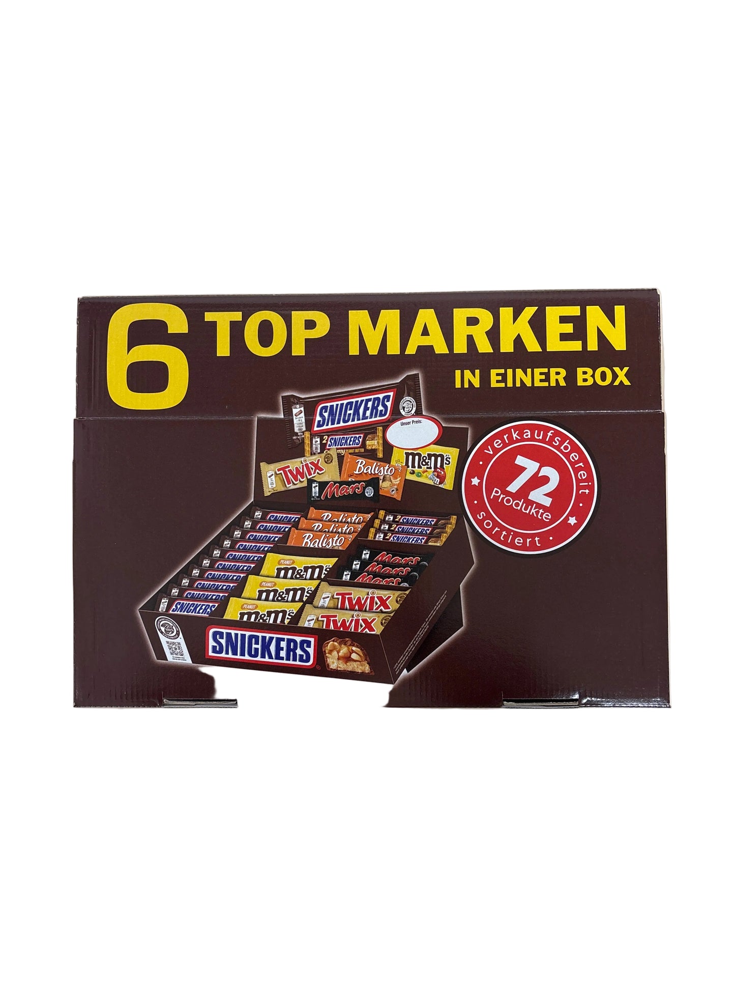 Snack Box 6 Top Marken In Einer Box 72 Riegel 3,31kg MHD WARE