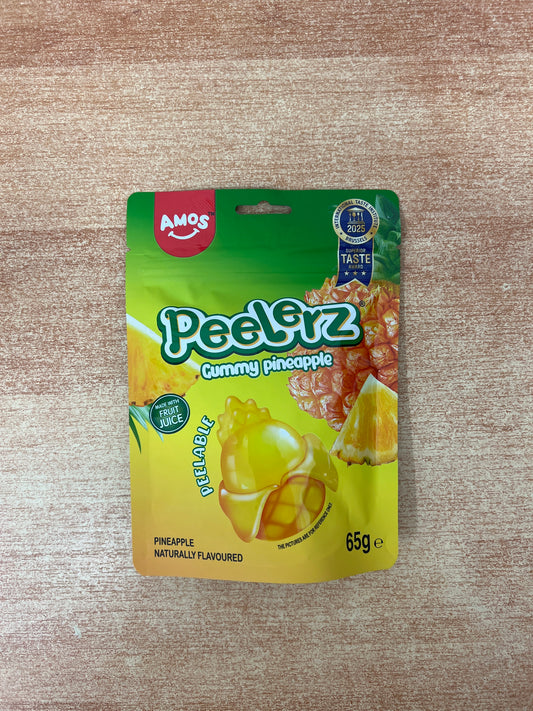 Amos Peelerz Gummy Pineapple 65g
