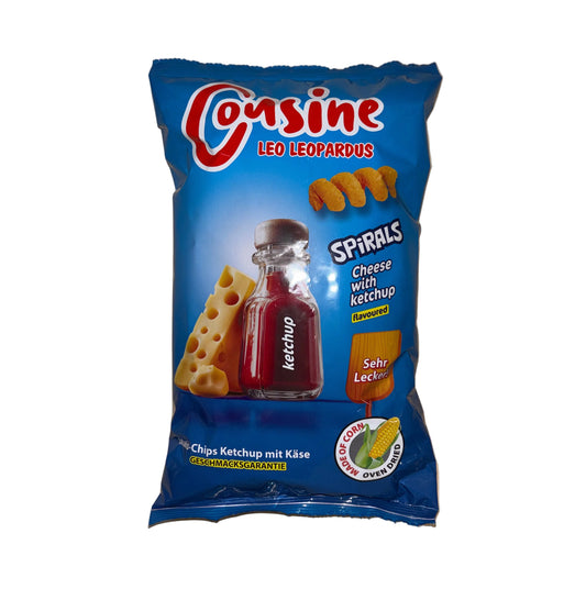 Cousine Leo Mais Chips Cheese With Ketchup Spirals 80g MHD 18.10.2026