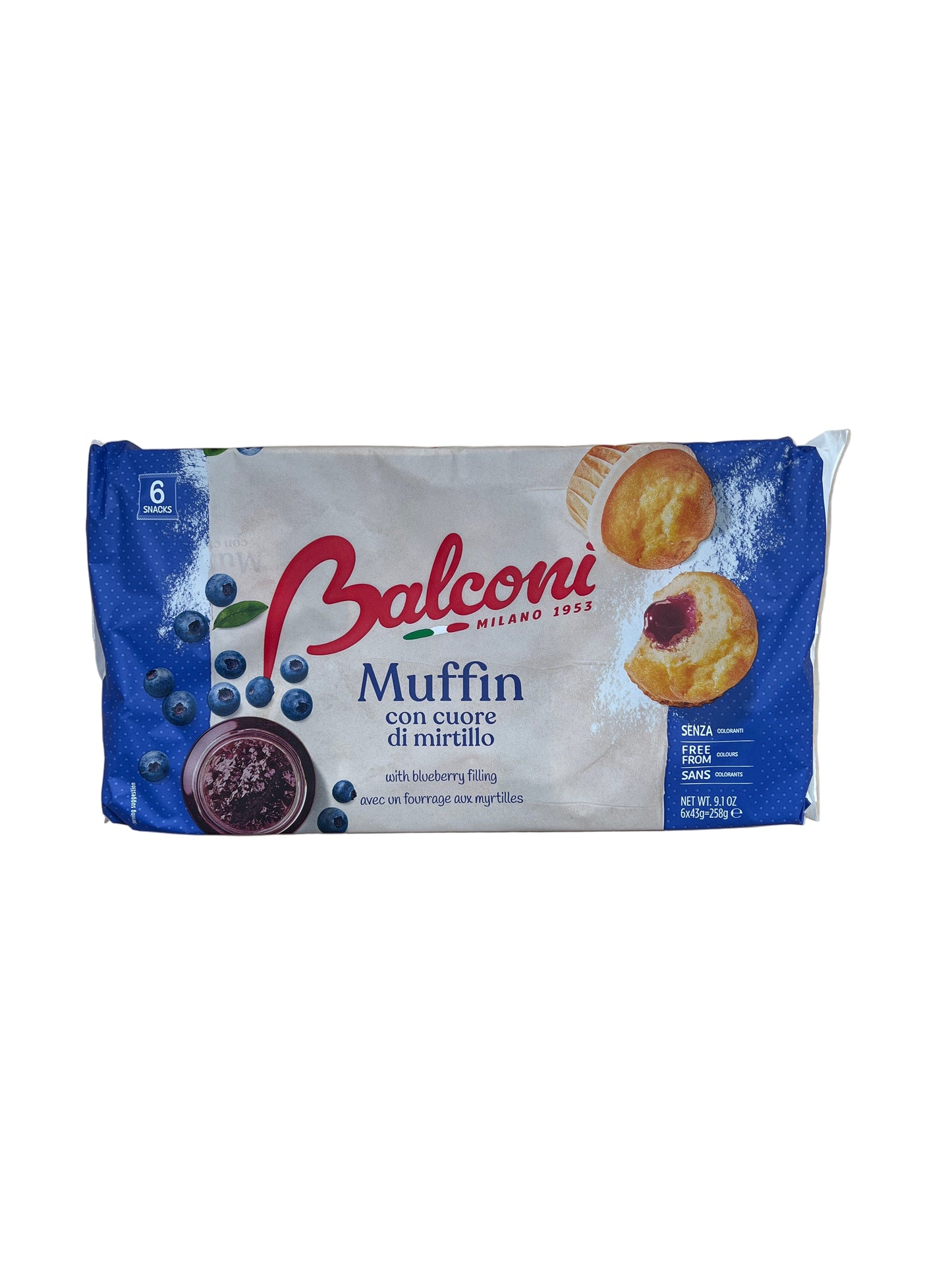 Balconi Muffin Mirtillo Italien 258g