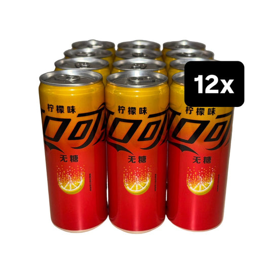 12x Coca Cola Zitrone Zuckerfrei China Bundle 12x330ml