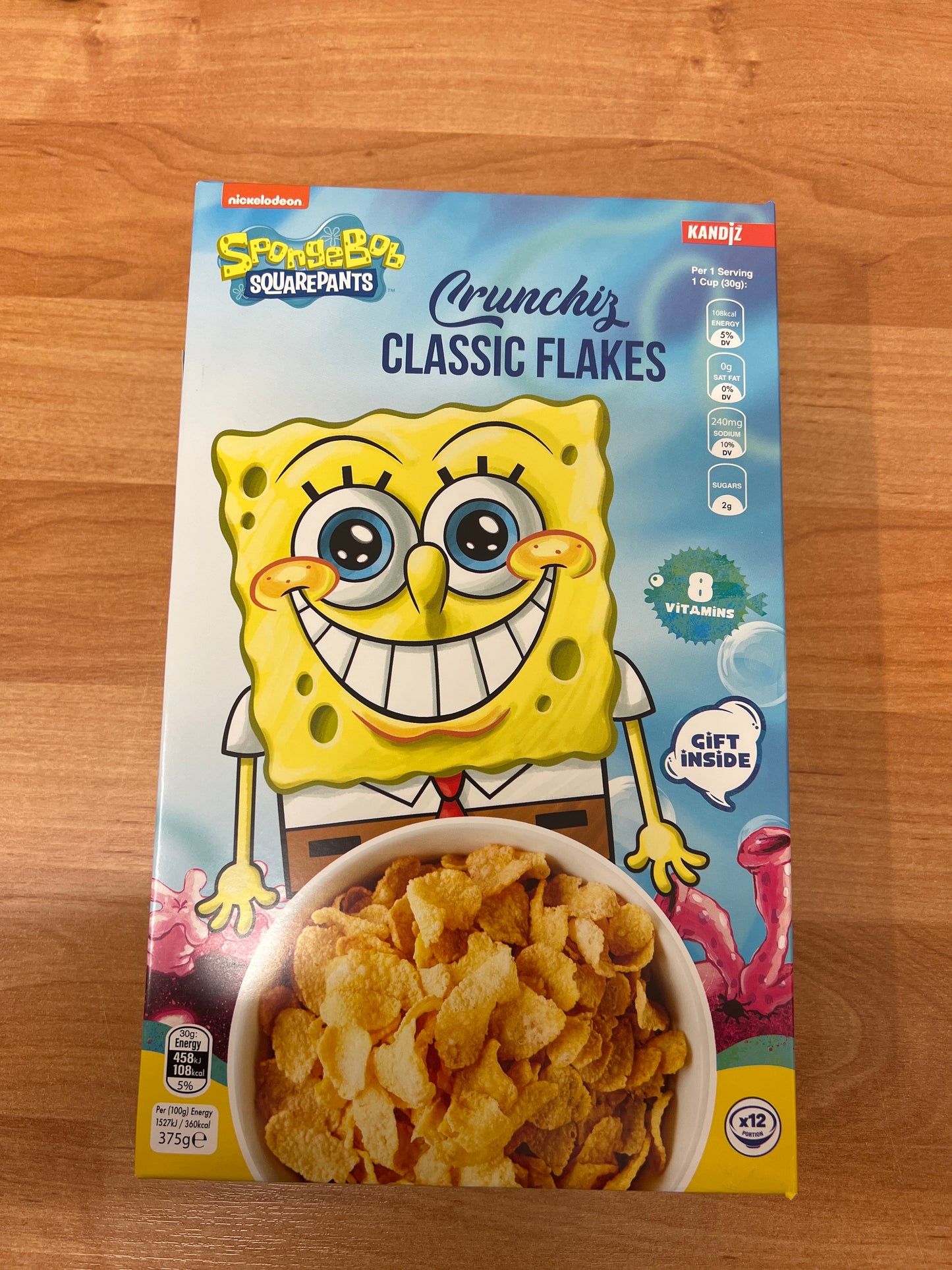 Nickelodeon Crunchiz Pops Spongebob 375g
