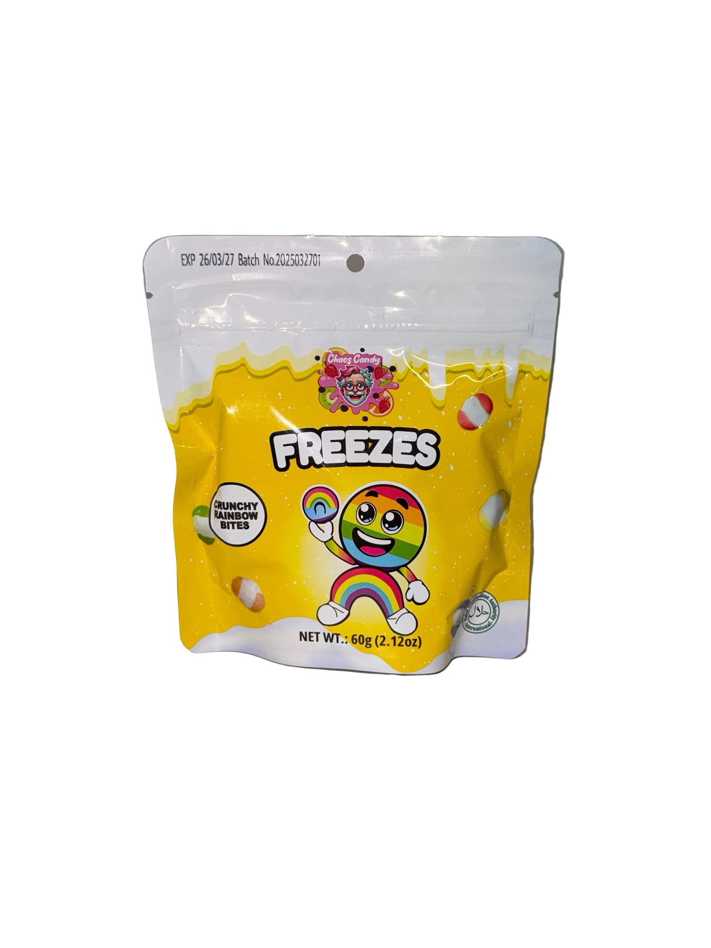 Chaos Candy Freeze Dried Crunchy Rainbow Bites 60g