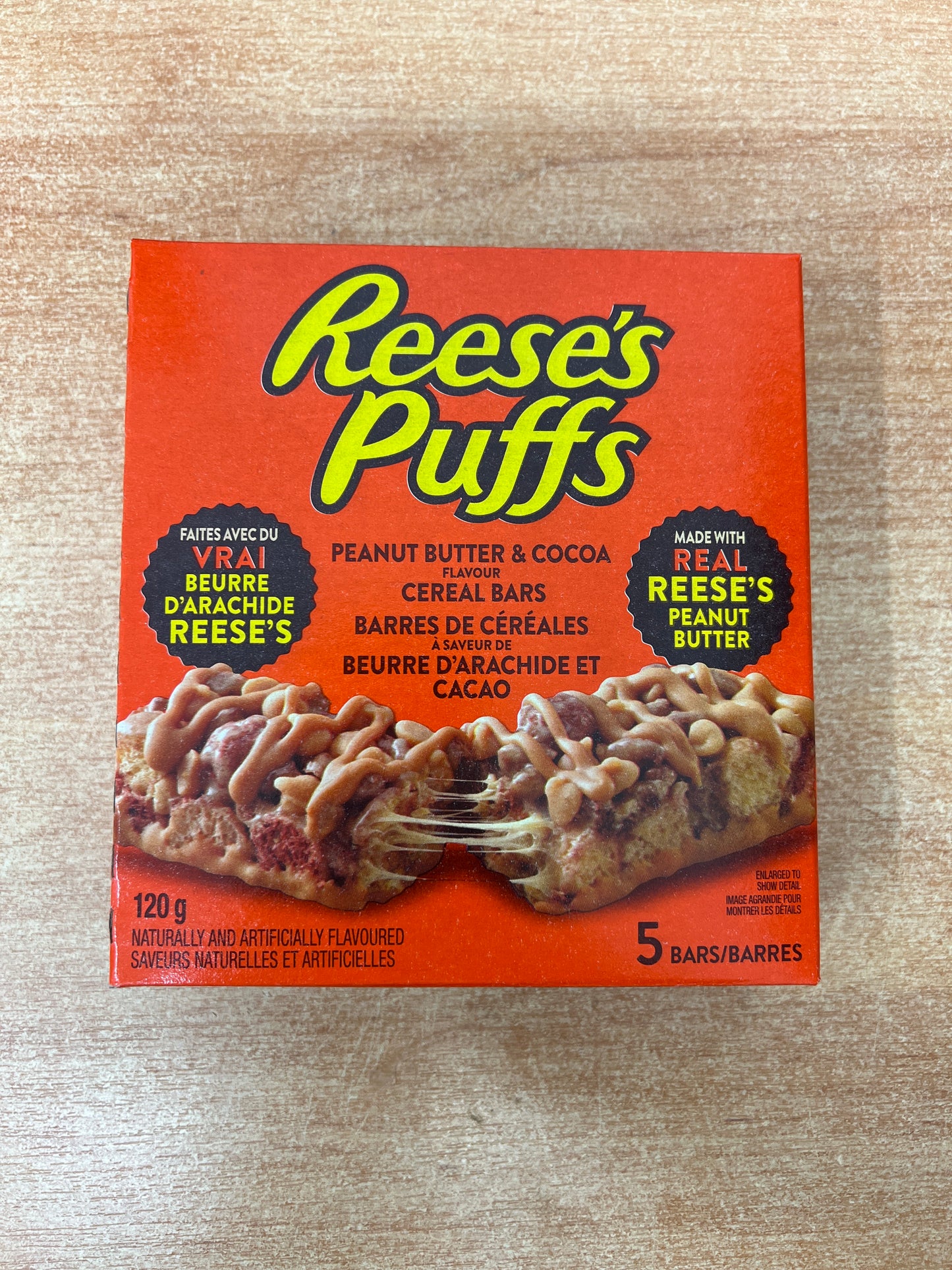 Reeses Peanut Butter & Cocoa Cereal Bar 5 x 24g