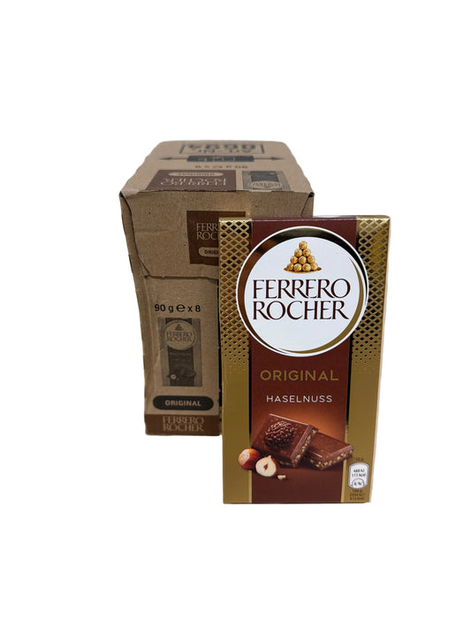Ferrero Rocher Original Schokotafel Karton 8x90g