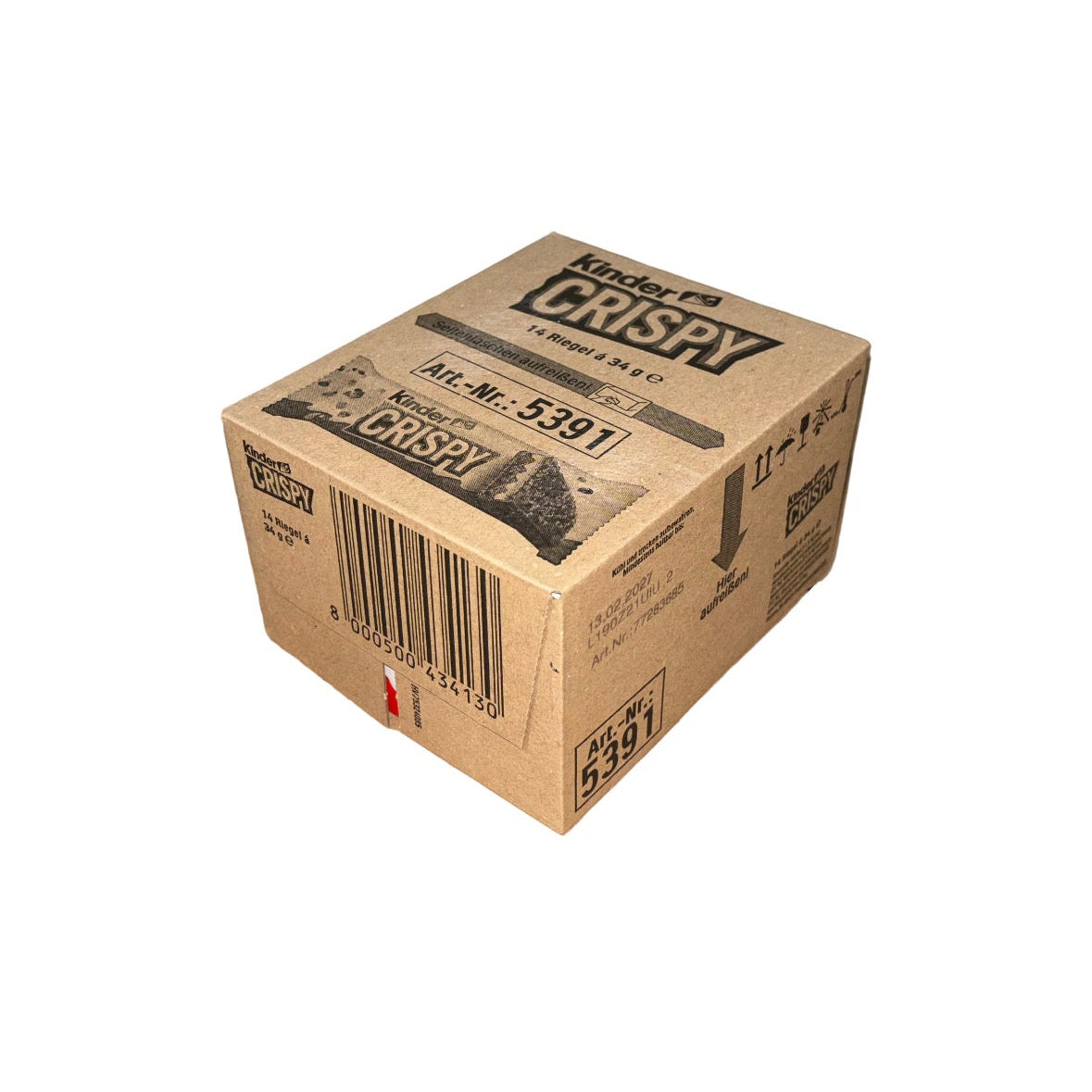 Kinder Crispy Riegel Karton 14x34g