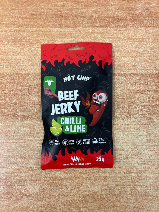 Hot Chip Beef Jerky Chilli & Lime 25g