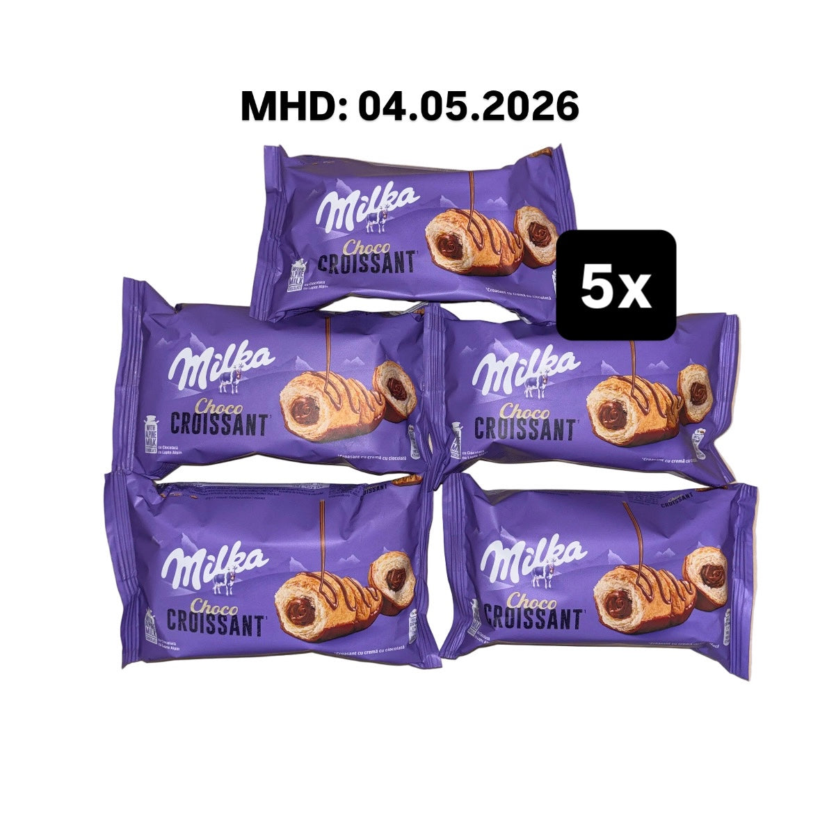 5x Milka Choco Croissant 5x50g MHD 04.05.2026