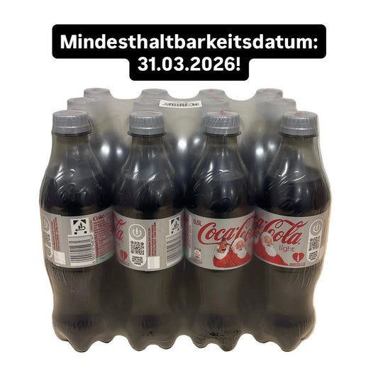12x Coca Cola Light Pet Flaschen 12x500ml / MHD 31.03.2026