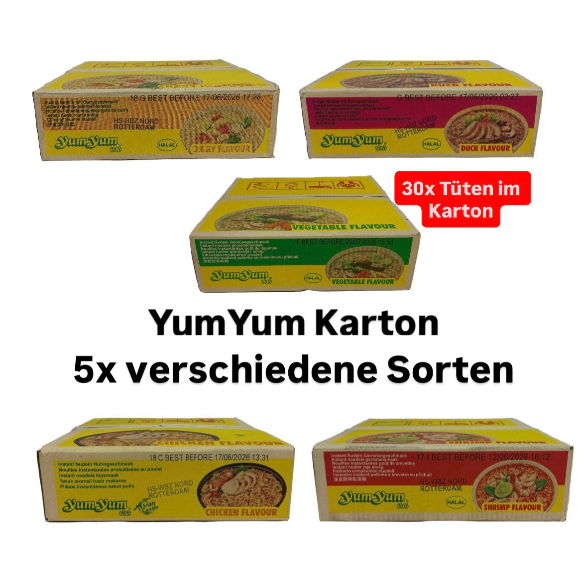 30x YumYum Karton 30x60g