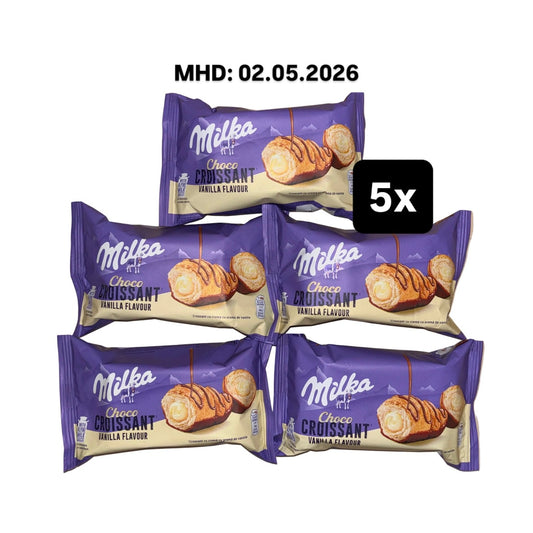 5x Milka Choco & Vanilla Croissant 5x50g